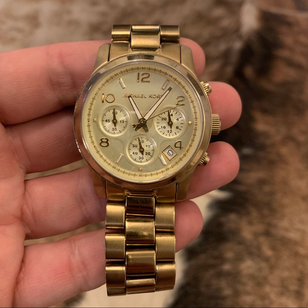 Gold Michael Kors watch